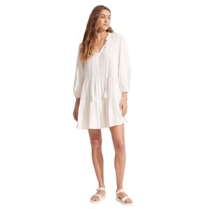 Sea folly Australia Women's Market Tiered Beachy Resort Embroidered‎ Dress S/M